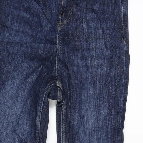TU Womens Blue Cotton Blend Skinny Jeans Size 8 L27 in Regular Zip
