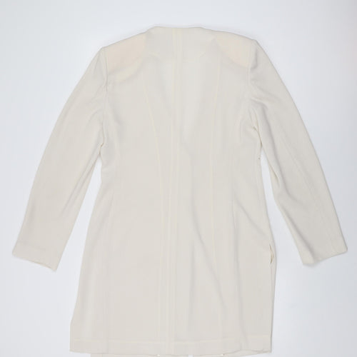 Wish Womens Ivory Polyester Shift Size 14 V-Neck Button