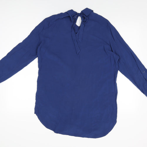 Sandwich Womens Blue Viscose Basic Button-Up Size 10 Collared