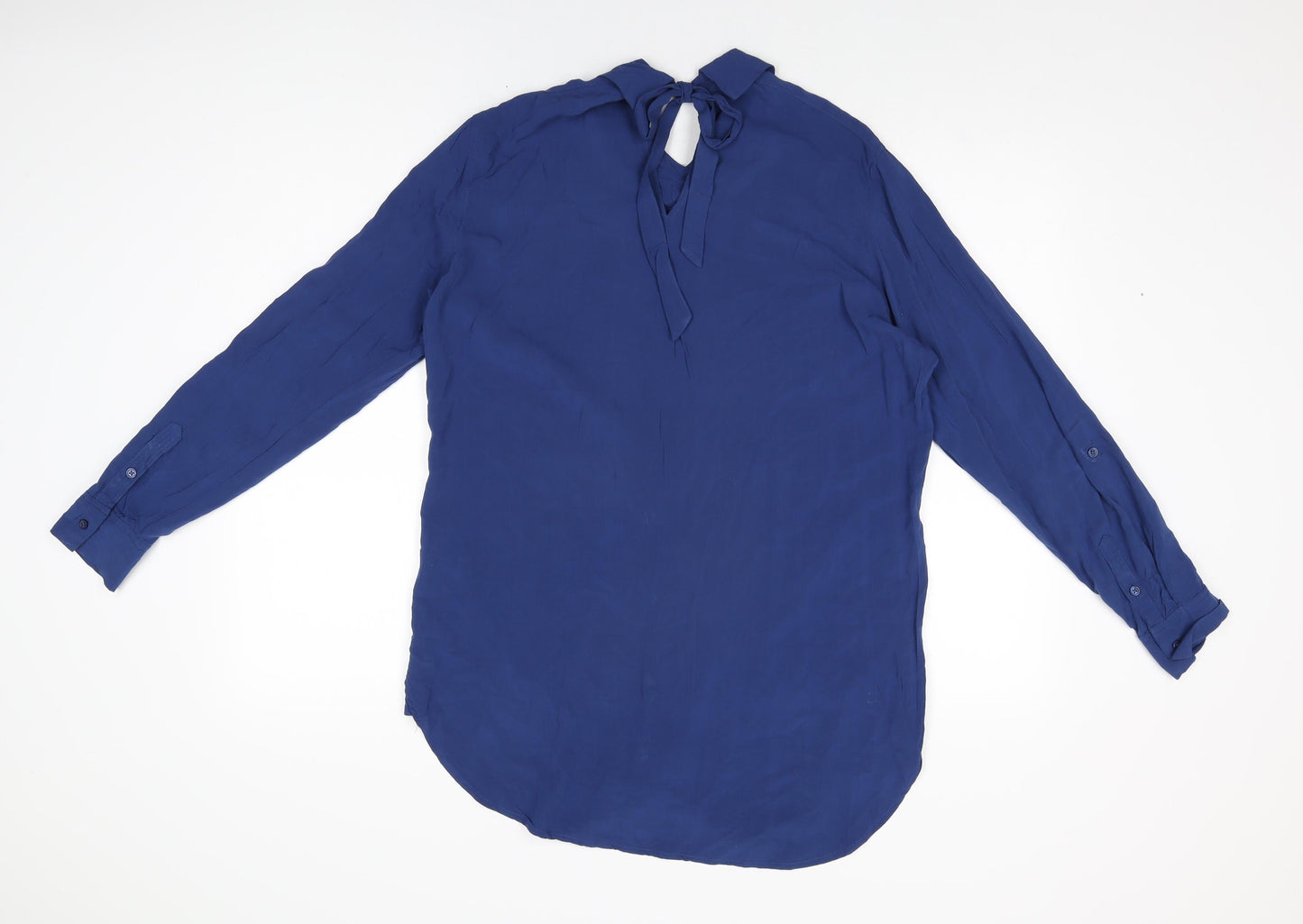 Sandwich Womens Blue Viscose Basic Button-Up Size 10 Collared