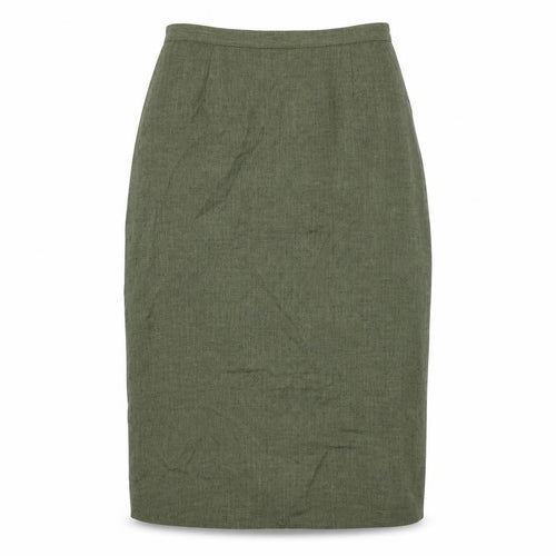 Jumper Womens Green Polyester Straight & Pencil Skirt Size 14 Zip
