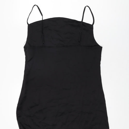 I SAW IT FIRST Womens Black Polyester Camisole T-Shirt Size 14 Cowl Neck