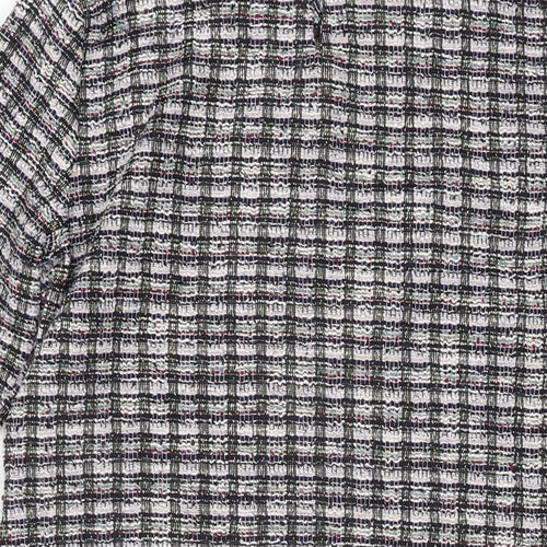 Wallis Womens Multicoloured Geometric Polyester Shift Size 12 Round Neck Button