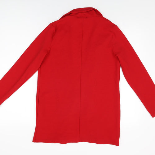 Boohoo Womens Red Jacket Blazer Size 12