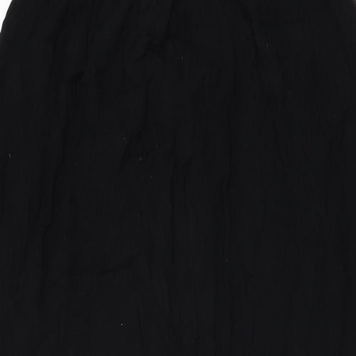 Millenium Womens Black Polyester Swing Skirt Size M