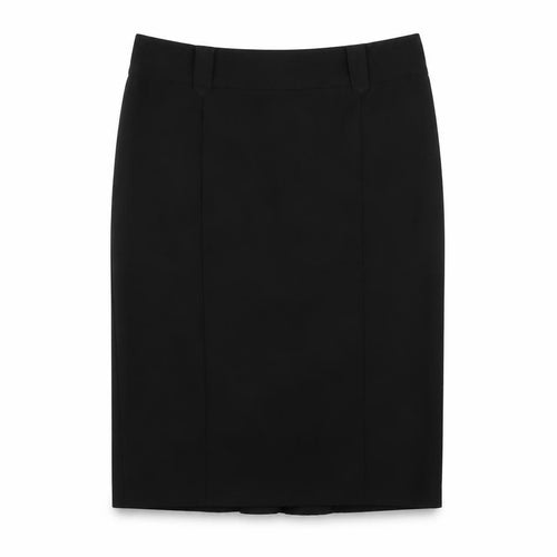 New Look Womens Beige Polyester Straight & Pencil Skirt Size 12 Zip - Ruffle