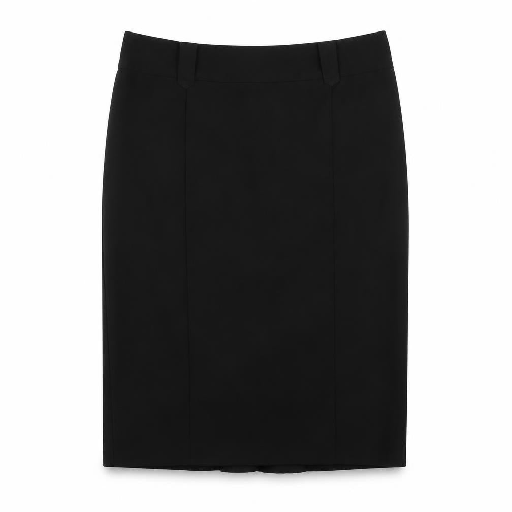 New Look Womens Beige Polyester Straight & Pencil Skirt Size 12 Zip - Ruffle