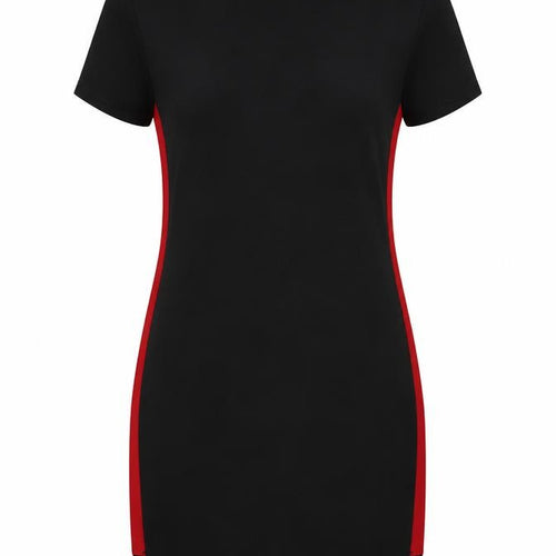 AX Paris Womens Black Polyester Pencil Dress Size 10 Mock Neck Zip