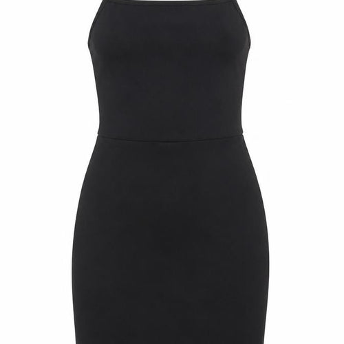Nasty Gal Womens Black Polyester Mini Size 8 Square Neck Pullover