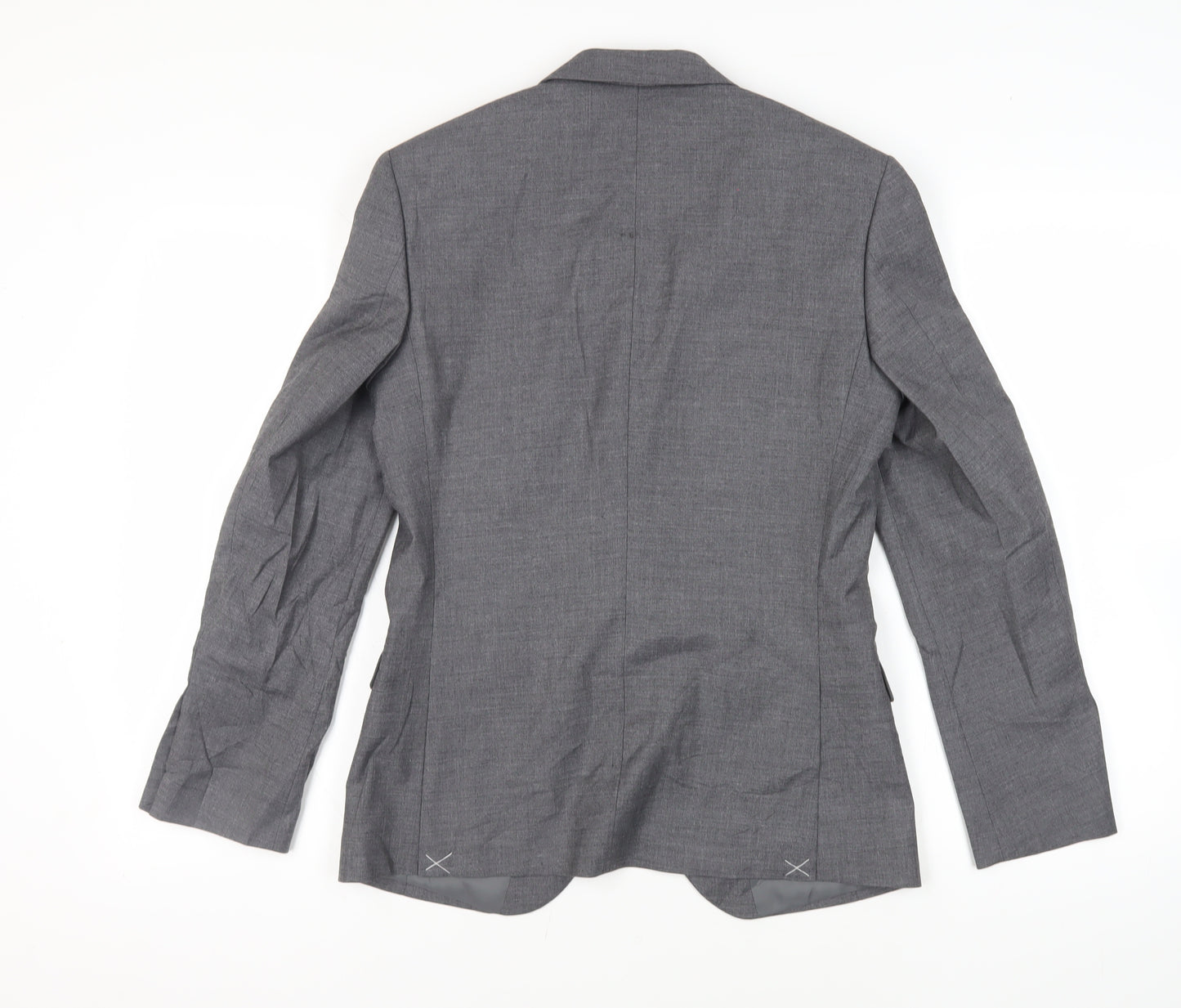 Marks and Spencer Mens Grey Polyester Jacket Suit Jacket Size 36 Regular