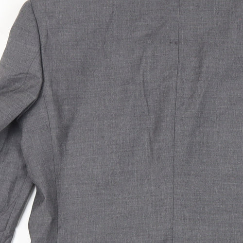 Marks and Spencer Mens Grey Polyester Jacket Suit Jacket Size 36 Regular