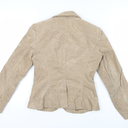 Principles Womens Beige Jacket Blazer Size 8 Button