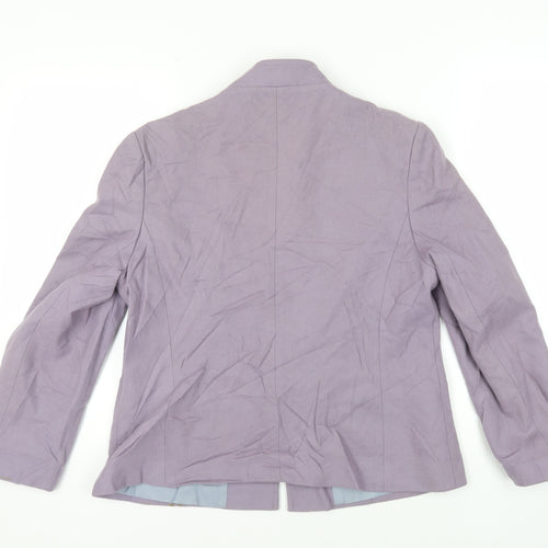 Maurice Henri Womens Purple Jacket Blazer Size 16 Button - Vintage