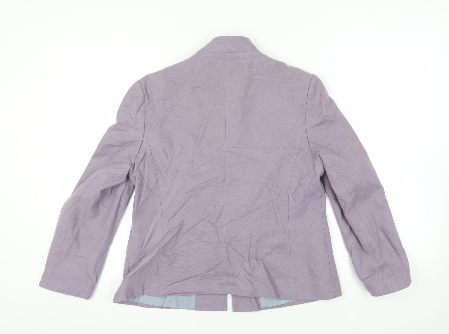 Maurice Henri Womens Purple Jacket Blazer Size 16 Button - Vintage