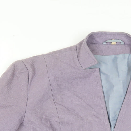 Maurice Henri Womens Purple Jacket Blazer Size 16 Button - Vintage