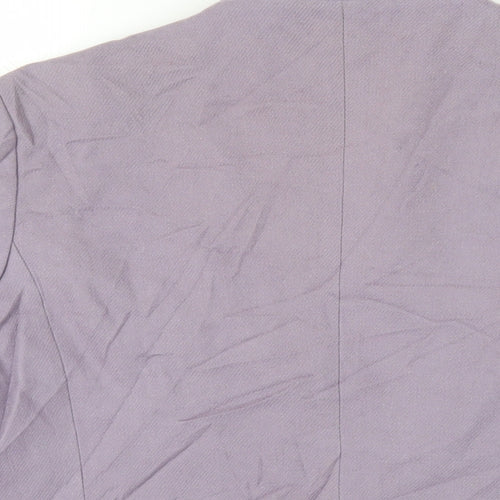Maurice Henri Womens Purple Jacket Blazer Size 16 Button - Vintage