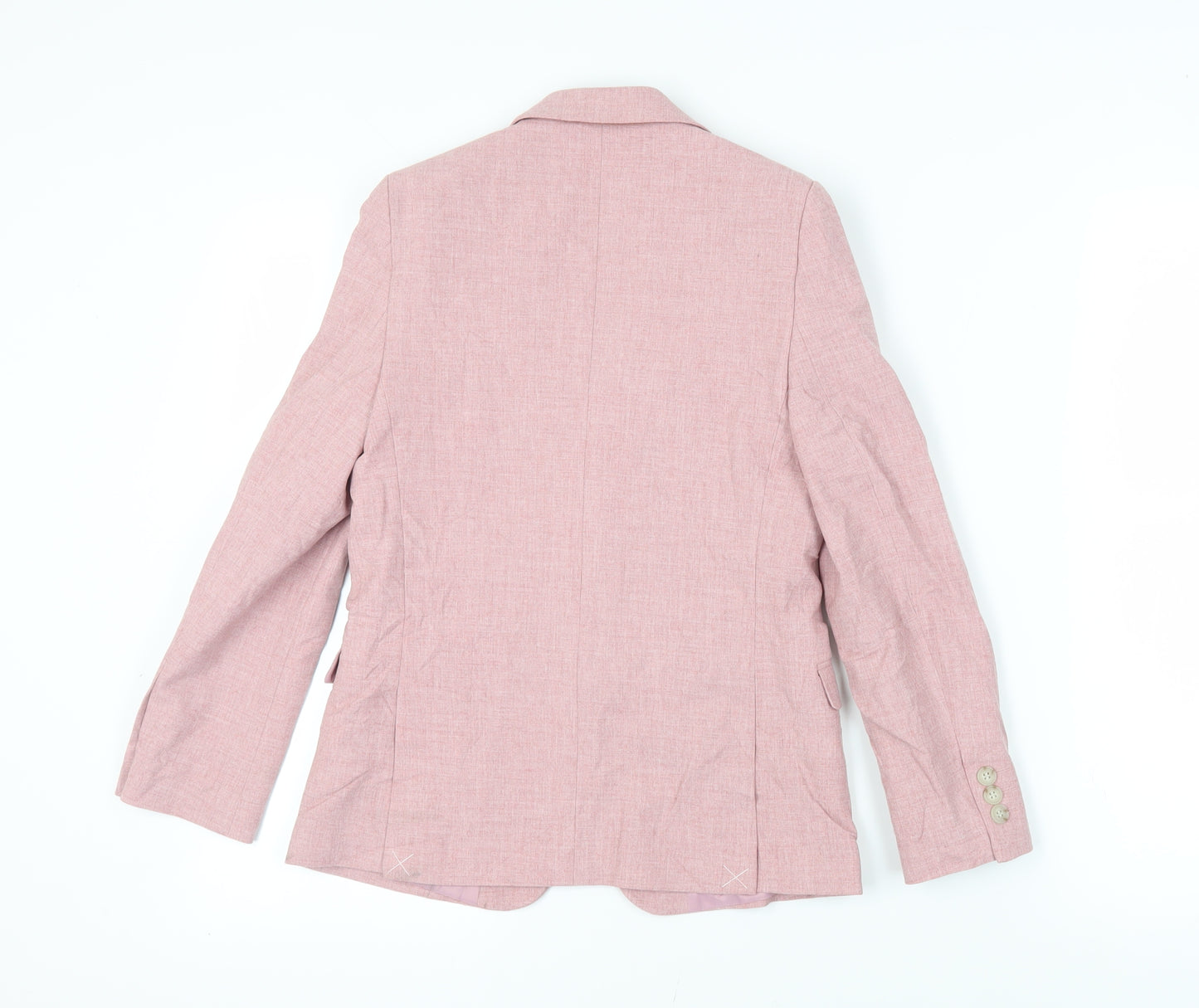 Marks and Spencer Boys Pink Jacket Blazer Size 10-11 Years Button