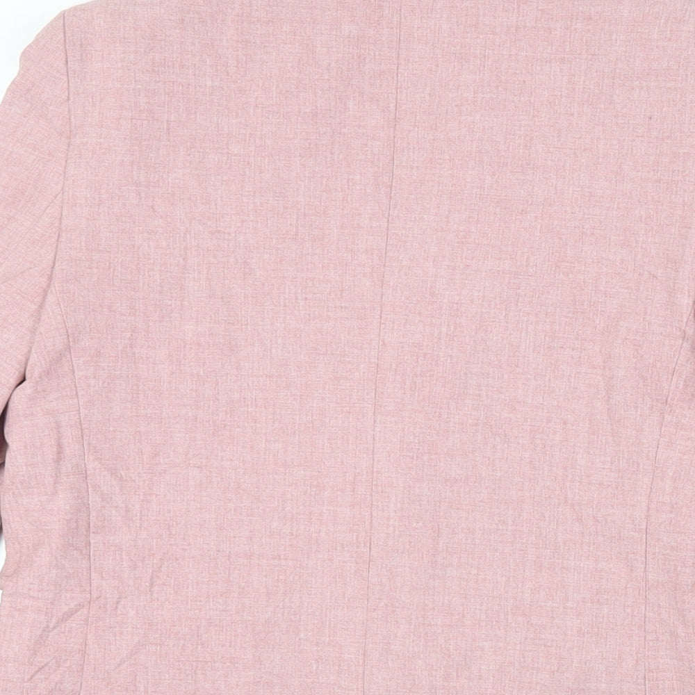Marks and Spencer Boys Pink Jacket Blazer Size 10-11 Years Button