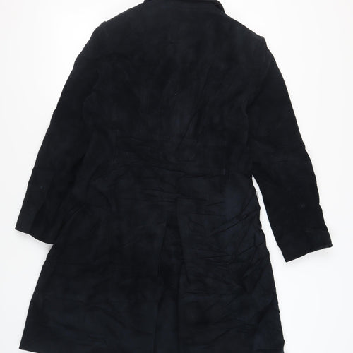 NEXT Womens Black Pea Coat Coat Size 14 Snap - Vintage