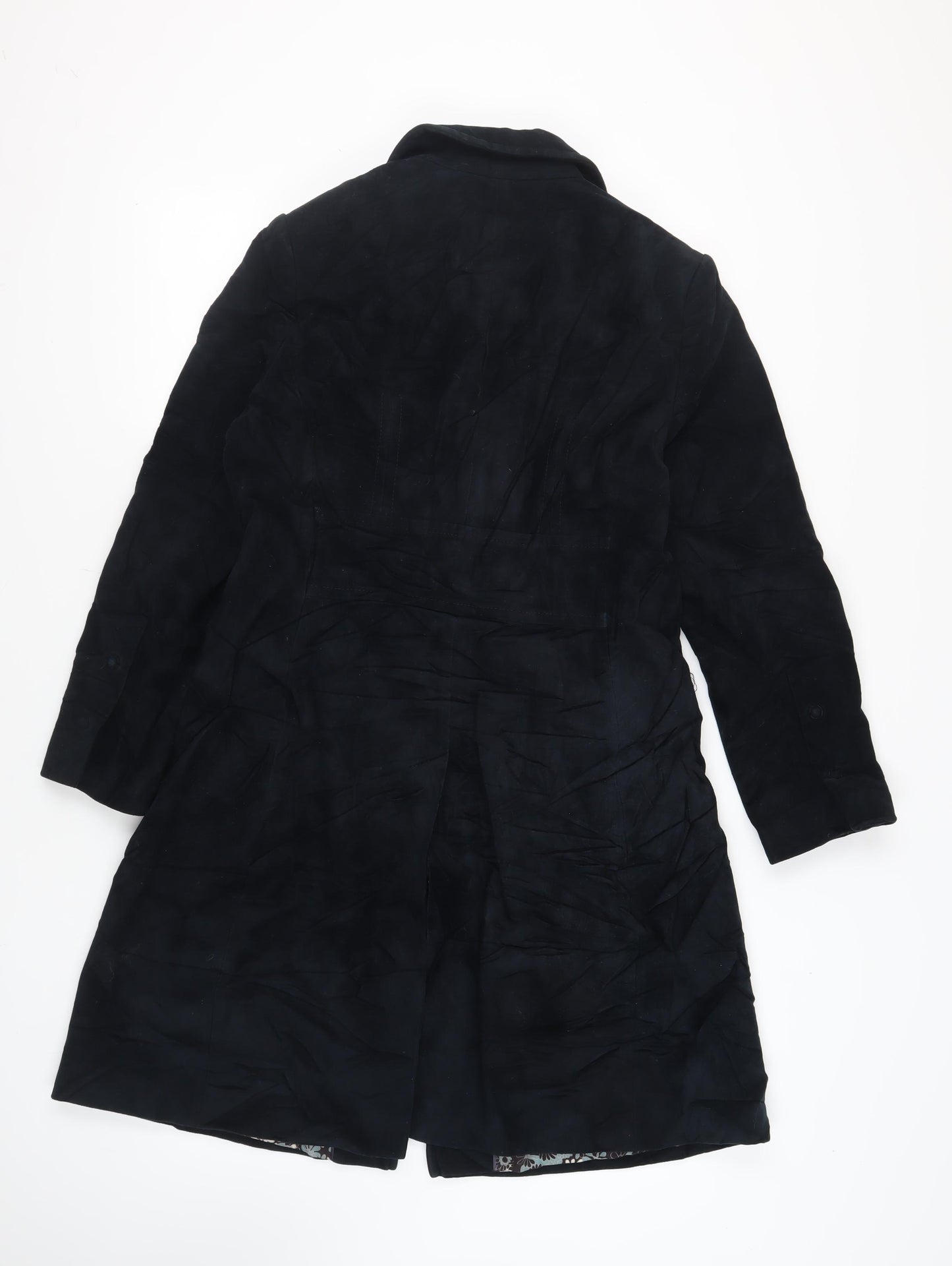 NEXT Womens Black Pea Coat Coat Size 14 Snap - Vintage