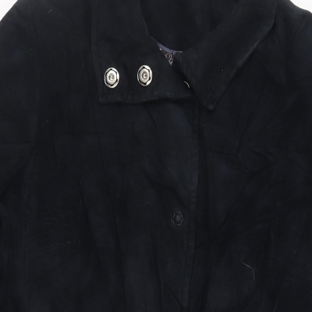 NEXT Womens Black Pea Coat Coat Size 14 Snap - Vintage