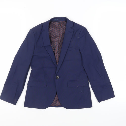 NEXT Boys Blue Jacket Blazer Size 8 Years Button