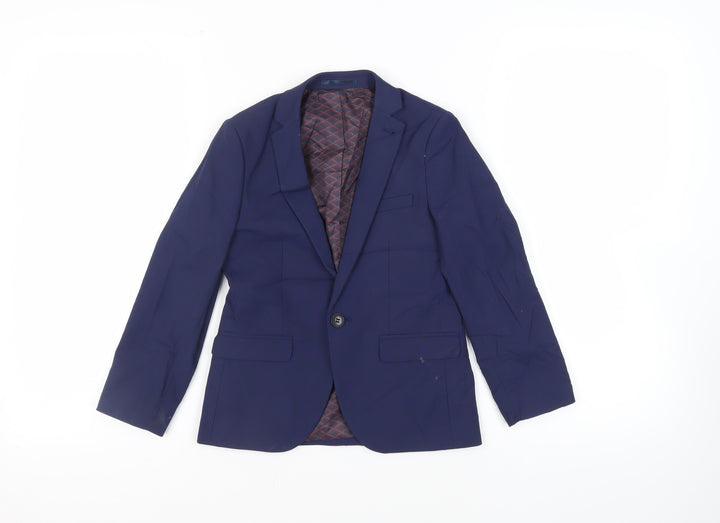 NEXT Boys Blue Jacket Blazer Size 8 Years Button