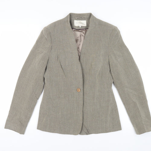 Autonomy Womens Green Jacket Blazer Size 10 Button