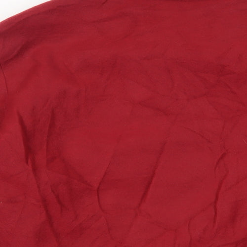 Gabriella Vincenza Womens Red Pea Coat Coat Size 14 Button - Vintage
