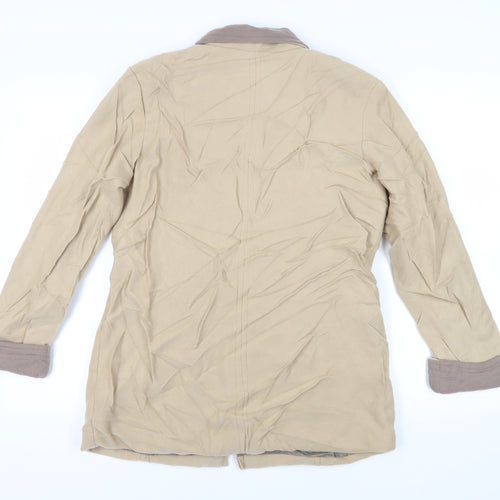 Gabriella Vincenza Womens Beige Jacket Size 14 Button - Vintage
