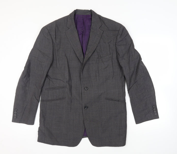 Marks and Spencer Mens Grey Wool Jacket Suit Jacket Size 42 Regular