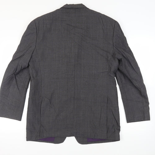 Marks and Spencer Mens Grey Wool Jacket Suit Jacket Size 42 Regular