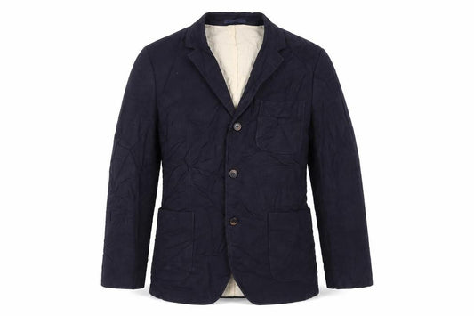 Front view of RJR.John Rocha men’s blue polyester jacket blazer, size 38, regular