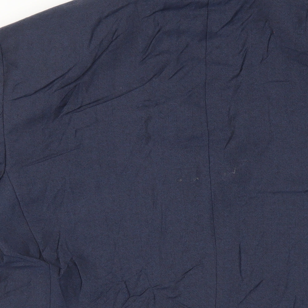 Marks and Spencer Mens Blue Wool Jacket Suit Jacket Size 38 Regular