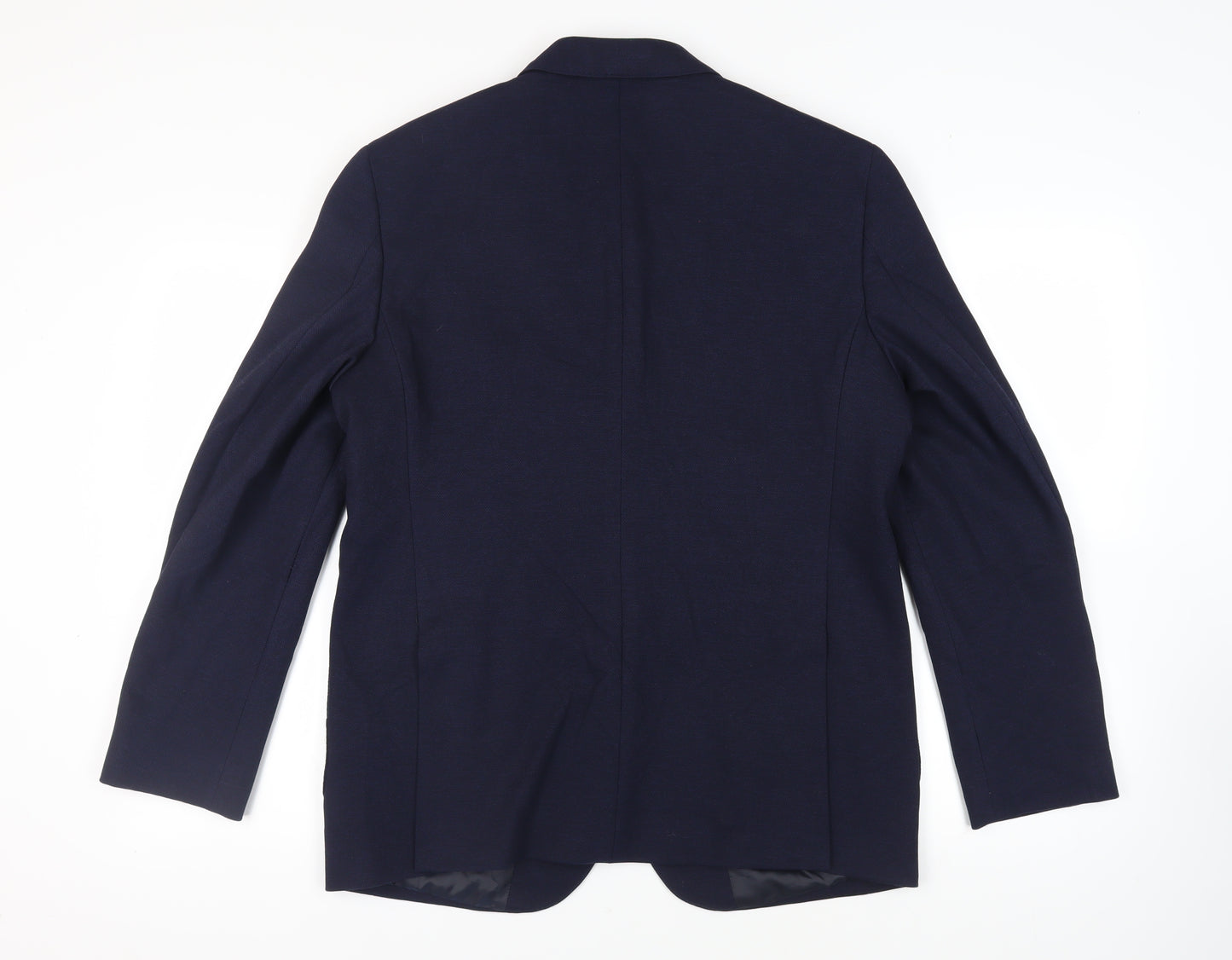Marks and Spencer Mens Blue Polyamide Jacket Suit Jacket Size 42 Regular