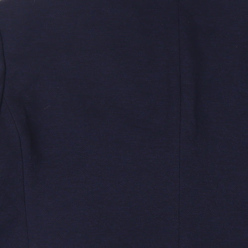 Marks and Spencer Mens Blue Polyamide Jacket Suit Jacket Size 42 Regular