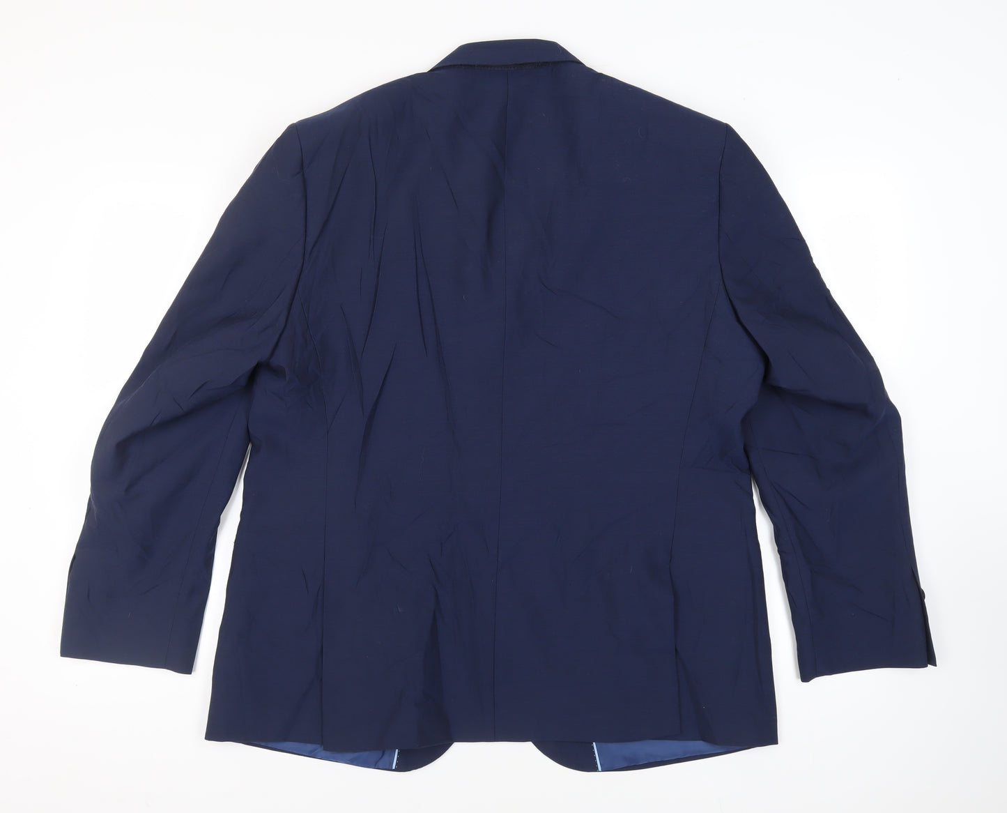 Marks and Spencer Mens Blue Wool Jacket Suit Jacket Size 46 Regular