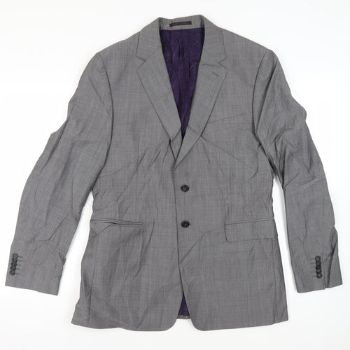Duchamp Mens Grey Wool Jacket Suit Jacket Size 42 Regular