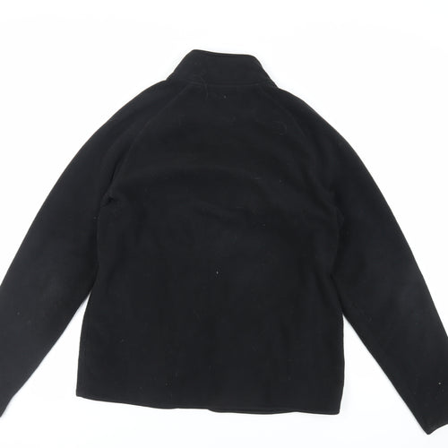 Marks and Spencer Mens Black Jacket Size M Zip - Zipped Pockets