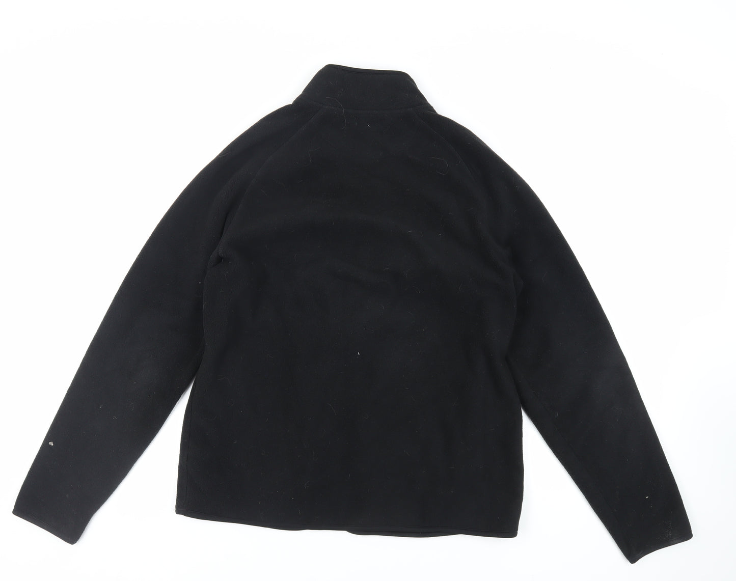 Marks and Spencer Mens Black Jacket Size M Zip - Zipped Pockets