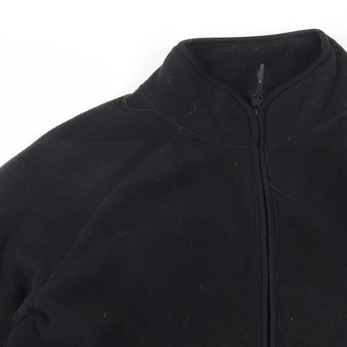 Marks and Spencer Mens Black Jacket Size M Zip - Zipped Pockets
