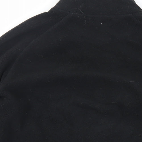 Marks and Spencer Mens Black Jacket Size M Zip - Zipped Pockets