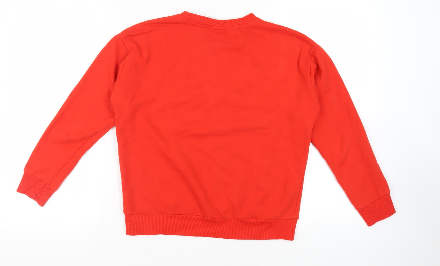 Wham! Womens Red Cotton Pullover Sweatshirt Size 10 Pullover - Christmas