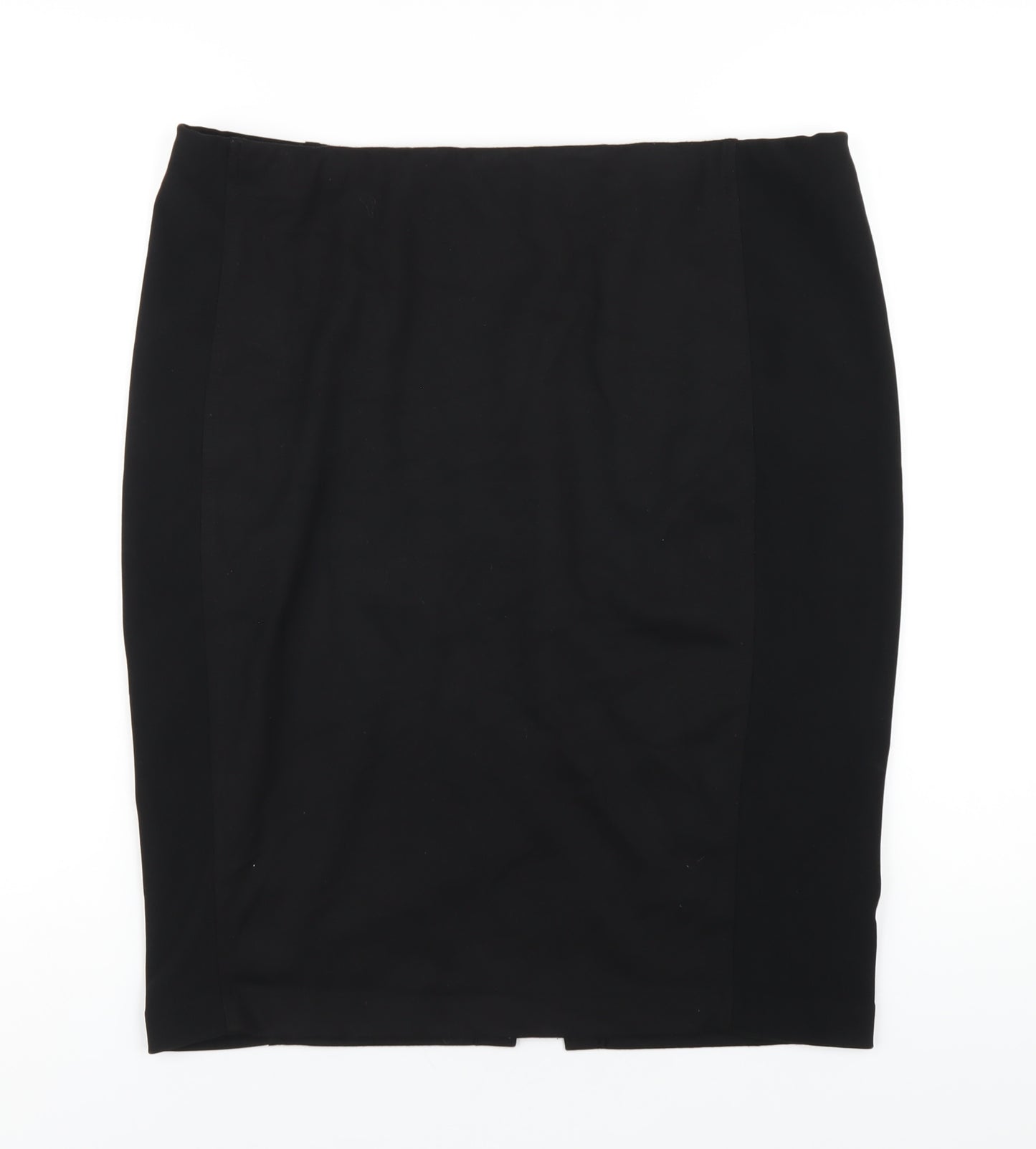 New Look Womens Black Polyester Straight & Pencil Skirt Size 18