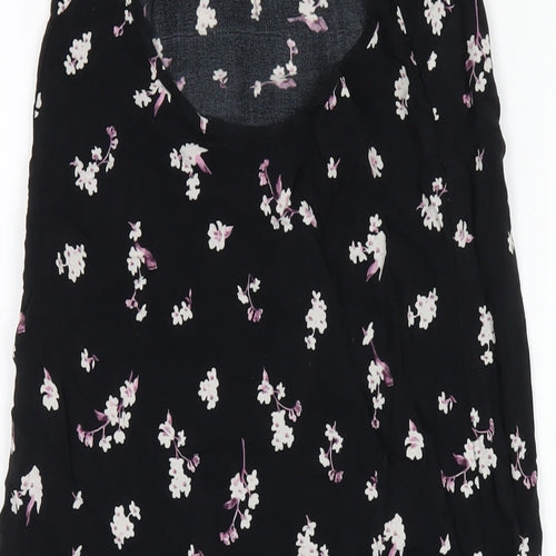ASOS Womens Multicoloured Geometric Viscose A-Line Size 6 Round Neck Pullover