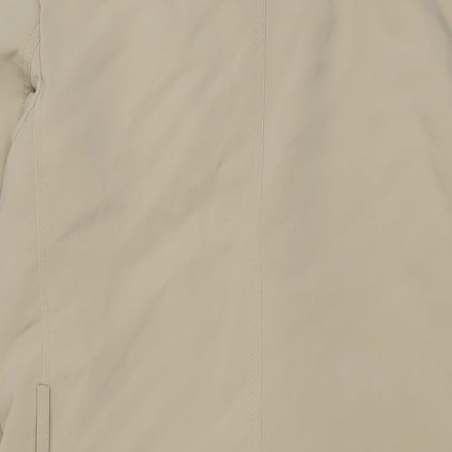 H&M Womens Beige Overcoat Coat Size 12 Button