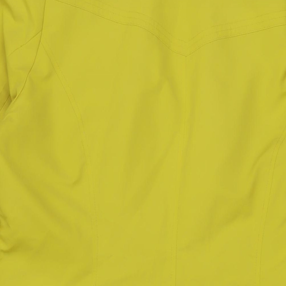 Marks and Spencer Womens Yellow Overcoat Coat Size 16 Button