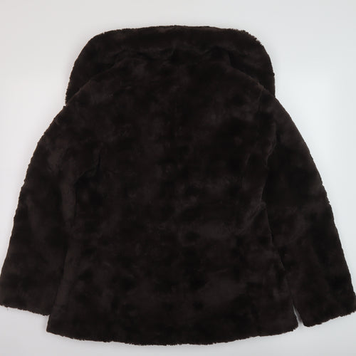 RJR.John Rocha Womens Brown Jacket Size 14 Hook & Eye