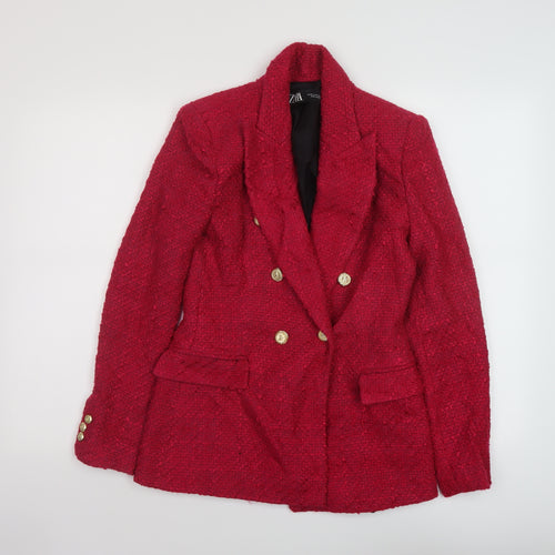 Zara Womens Pink Jacket Size XS Button