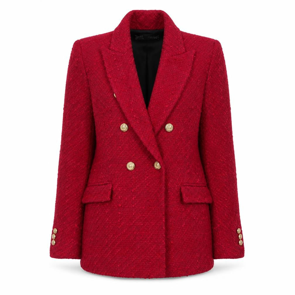 Front view of Zara women’s pink jacket, size XS, button